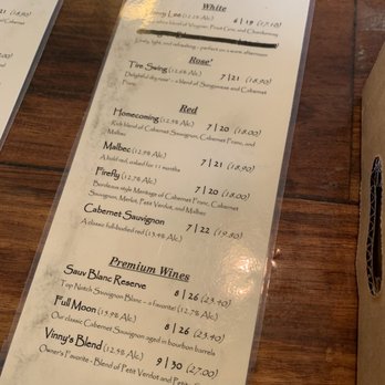 Old Homeplace Vineyard - Wine Menu - Wine Tasting Room Near Me - Winston-Salem, North Carolina