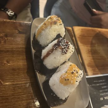 Bubblefish - Crab Seaweed Salad Onigiri Smoked Salmon Onigiri Chicken Tempura Onigiri - Taiwanese Near Me - Philadelphia, Pennsylvania
