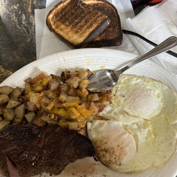 Diamond Jim's Grill - Steak and eggs with sourdough toast - Breakfast & Brunch Near Me - Bellingham, Washington