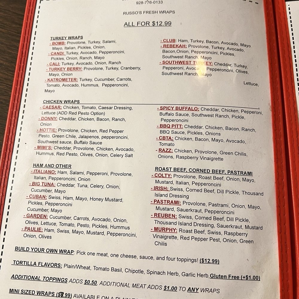 Russo's Cheesecakes and Deli - The menu - Desserts Near Me - Prescott, Arizona Russo's Cheesecakes and Deli - The menu - Desserts Near Me - Prescott, Arizona