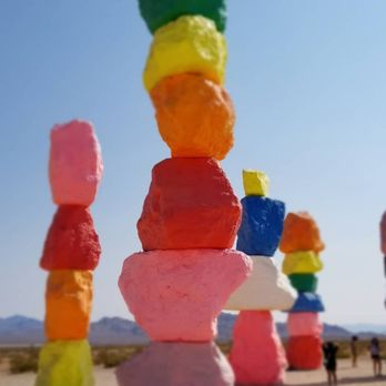 Seven Magic Mountains - Public Art Near Me - Las Vegas, Nevada