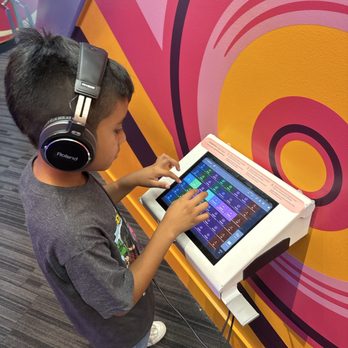 GRAMMY Museum - My son on a music mixer - Museums Near Me - Los Angeles, California GRAMMY Museum - My son on a music mixer - Museums Near Me - Los Angeles, California