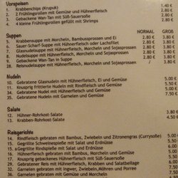Vietnam Imbiss - Speisekarte 1/2