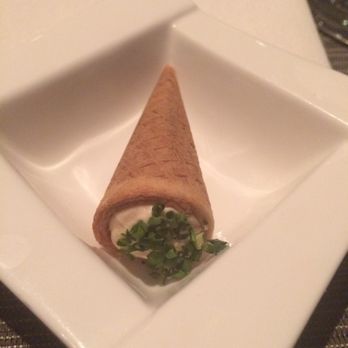 Altius - Salmon mousse with ice-cream cone (salt n sweet) - New American Near Me - Pittsburgh, Pennsylvania Altius - Salmon mousse with ice-cream cone (salt n sweet) - New American Near Me - Pittsburgh, Pennsylvania