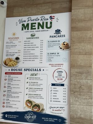 Menu photo 1 Café 107 Aguadilla, PR Menu photo 1 Café 107 Aguadilla, PR