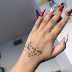 Needle Pushers - Healed deer tattoo
