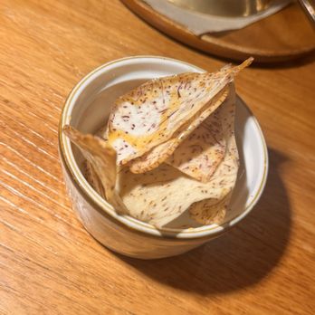 Thaiger Den - Complimentary taro chips - Thai Near Me - Malden, Massachusetts Thaiger Den - Complimentary taro chips - Thai Near Me - Malden, Massachusetts
