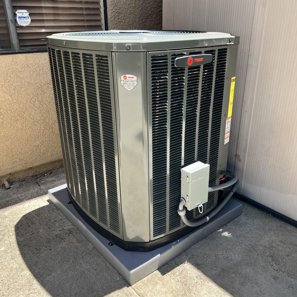 Hush Air Heating & Air Conditioning - Trane 18 Variable 5 Ton Heat Pump Condenser - Heating & Air Conditioning/HVAC Near Me - Riverside, California Hush Air Heating & Air Conditioning - Trane 18 Variable 5 Ton Heat Pump Condenser - Heating & Air Conditioning/HVAC Near Me - Riverside, California