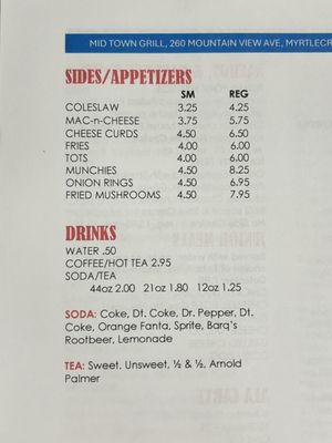 Menu photo 1 Mid Town Grill Myrtle Creek, OR Menu photo 1 Mid Town Grill Myrtle Creek, OR