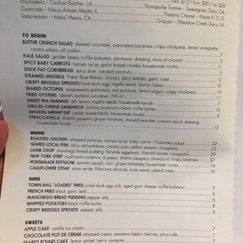 Town Hall - Menu - New American Near Me - Jacksonville, Florida Town Hall - Menu - New American Near Me - Jacksonville, Florida