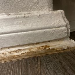 Baseboard they said this was normal wear and tear. We just moved in how is this normal? Baseboard they said this was normal wear and tear. We just moved in how is this normal?