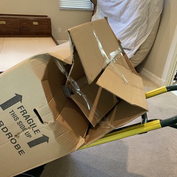 U-Pack Moving - Water & rusty trailer. Terrible packaging and rough driving! - Movers Near Me - Oakland, California U-Pack Moving - Water & rusty trailer. Terrible packaging and rough driving! - Movers Near Me - Oakland, California