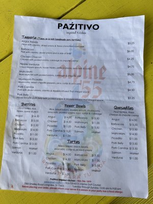 Menu photo 1 Pazitivo Inspired Kitchen Longview, TX