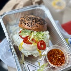 NoodleBird - Maple Sichuan Breakfast Sandwich