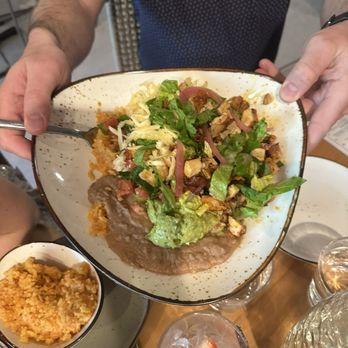 Lady Dahlia Tequila Bar - Chicken Bowl w/ ranchero sauce - Bars Near Me - Mount Prospect, Illinois