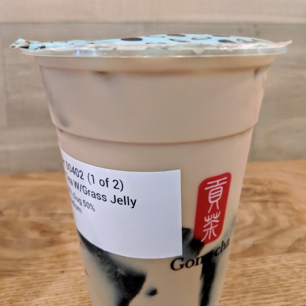 Gong Cha - Milk Tea with Grass Jelly - Bubble Tea Near Me - Rockville, Maryland