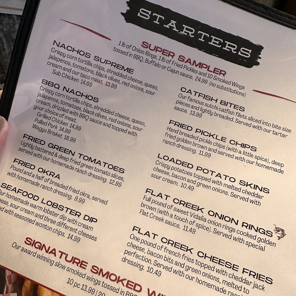 Flat Creek - Menu - Steakhouses Near Me - Webb City, Missouri