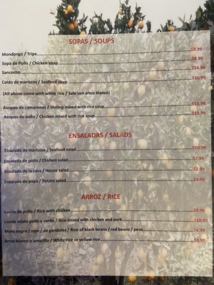 Menu photo 1 Morir Soñando RD Orange Park, FL