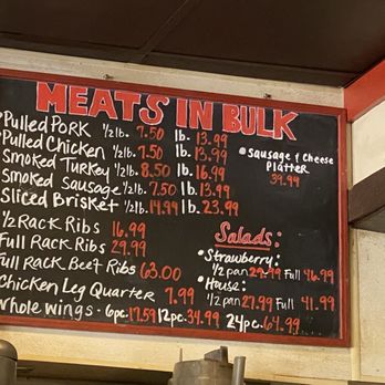 One & Only BBQ - Meat in bulk menu - Chicken Wings Near Me - Memphis, Tennessee