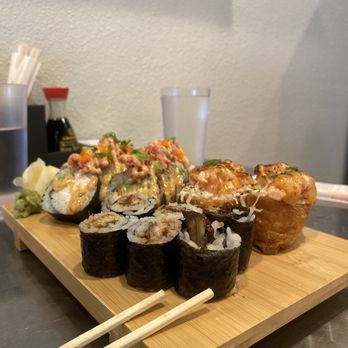 Musashi’s - 1 Musashi Roll 1 Broiled Eel Roll - Sushi Bars Near Me - Corona, California
