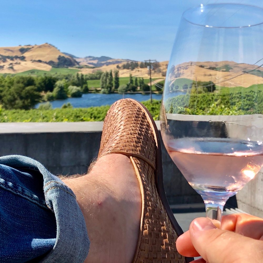 Cuvaison - Great way to start the day (before bottle rock) with some rosé and this view. - Wineries Near Me - Napa, California