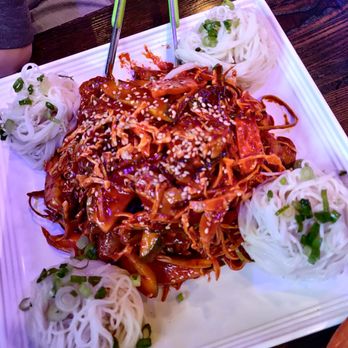 Hong Dae Pocha - Sea whelk noodles - Korean Near Me - Santa Clara, California Hong Dae Pocha - Sea whelk noodles - Korean Near Me - Santa Clara, California