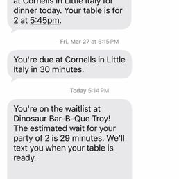 29 minute wait turned into two hours
