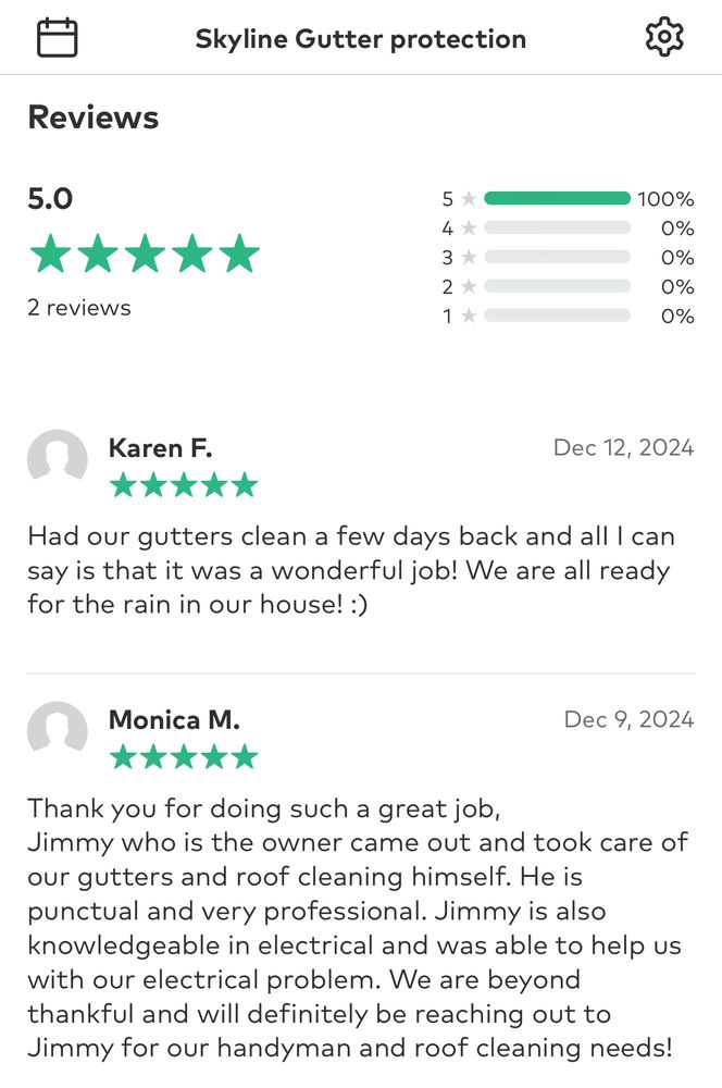 Slide of Skyline Gutter Protection 