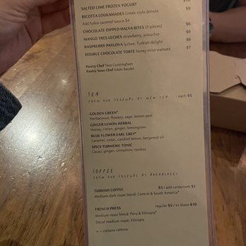 Sarma - Dessert menu - Middle Eastern Near Me - Somerville, Massachusetts Sarma - Dessert menu - Middle Eastern Near Me - Somerville, Massachusetts