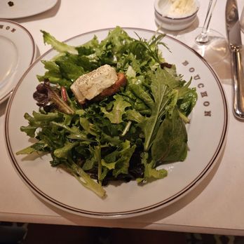 Bouchon Bistro - Goat cheese mixed green salad - French Near Me - Coral Gables, Florida Bouchon Bistro - Goat cheese mixed green salad - French Near Me - Coral Gables, Florida