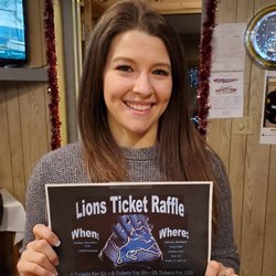 VFW Post 2144 - Our Lions ticket raffle winner!