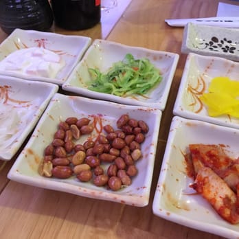 Sushi Tokoro - Banchan served to start - Japanese Near Me - Chicago, Illinois Sushi Tokoro - Banchan served to start - Japanese Near Me - Chicago, Illinois