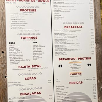 El Jefes Taqueria - Menu - Breakfast & Brunch Near Me - New Brunswick, New Jersey