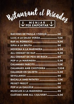 Menu photo 4 El Pescador Sant Pere de Ribes, B