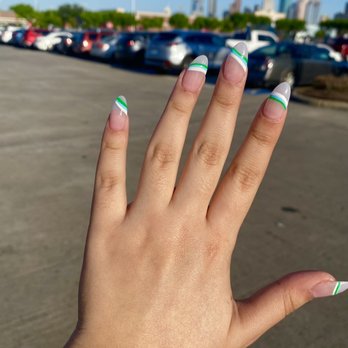 Heights Nail Spa - Full set with gel - Nail Salons Near Me - Houston, Texas