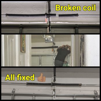 Premium Garage Door & Gate - Spring coil replacement to fix broken garage door - Garage Door Services Near Me - Davie, Florida