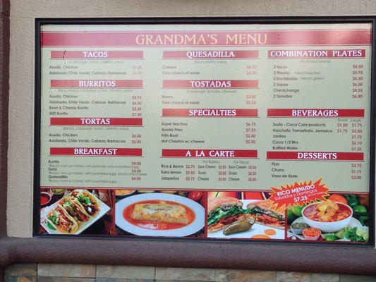 Menu photo 8 Grandma's Tacos Fresno, CA Menu photo 8 Grandma's Tacos Fresno, CA