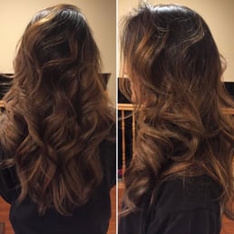 Taken after 1 of 2 sessions to get my thick, black, asian hair to a beautiful balayage ombre. Hair's still looking fly! Taken after 1 of 2 sessions to get my thick, black, asian hair to a beautiful balayage ombre. Hair's still looking fly!