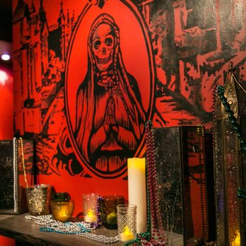 Patron Saint - a table with candles and beads - Bars Near Me - Indianapolis, Indiana Patron Saint - a table with candles and beads - Bars Near Me - Indianapolis, Indiana