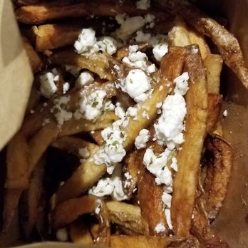 The Simple Greek - House Greek fries...Feta, olive oil and rosemary vinaigrette..May have been better if they were hot. They were COLD - Greek Near Me - Chesapeake, Virginia The Simple Greek - House Greek fries...Feta, olive oil and rosemary vinaigrette..May have been better if they were hot. They were COLD - Greek Near Me - Chesapeake, Virginia