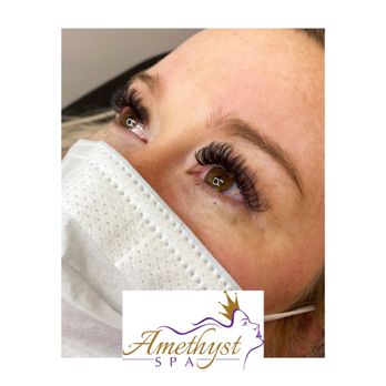 Amethyst Spa - Luscious Queen volume lash set. - Waxing Near Me - Omaha, Nebraska Amethyst Spa - Luscious Queen volume lash set. - Waxing Near Me - Omaha, Nebraska