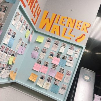 Yoyo’s Hotdog - Wiener wall of fame where you can take your picture and post it on the wall - Hot Dogs Near Me - Houston, Texas