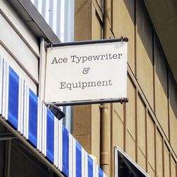 Ace Typewriter & Equipment Company - Ace Typewriter sign.