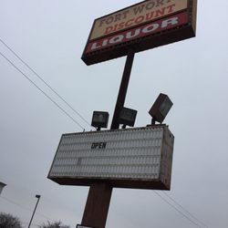 Ft Worth Discount Liquor - "Open"