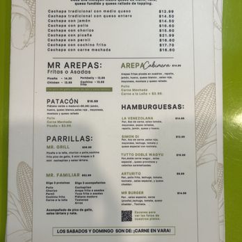 Mr. Cachapa - menu - Venezuelan Near Me - Hialeah, Florida Mr. Cachapa - menu - Venezuelan Near Me - Hialeah, Florida