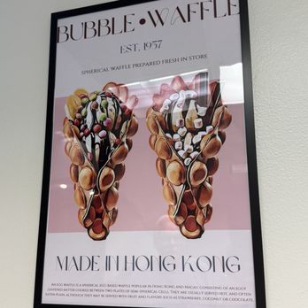 Sweet Scoops Ice Cream - Bubble Waffle sign - Ice Cream & Frozen Yogurt Near Me - Fairport, New York