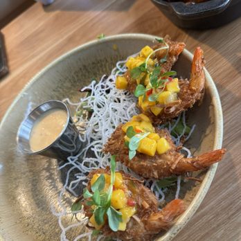 The Cut - Coconut shrimp topped with mango salsa... yummy - Cocktail Bars Near Me - Rancho Cucamonga, California The Cut - Coconut shrimp topped with mango salsa... yummy - Cocktail Bars Near Me - Rancho Cucamonga, California