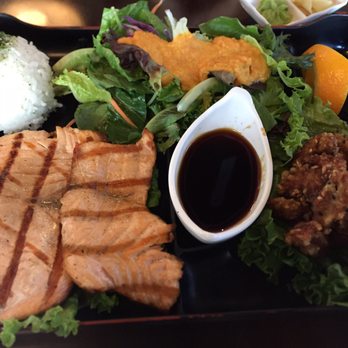 Starfish Sushi - Bento 2 items. Sesame Chicken + Grilled Salmon - Sushi Bars Near Me - Downey, California Starfish Sushi - Bento 2 items. Sesame Chicken + Grilled Salmon - Sushi Bars Near Me - Downey, California