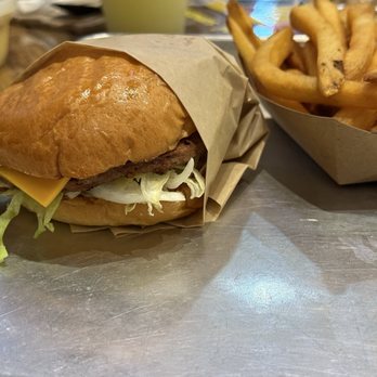 Johnny Boi - vegetarian burger and fries - Burgers Near Me - Richmond, California Johnny Boi - vegetarian burger and fries - Burgers Near Me - Richmond, California