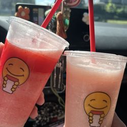Scooter's Coffee - (Left) Strawberry Horizon (Right) Can't remember